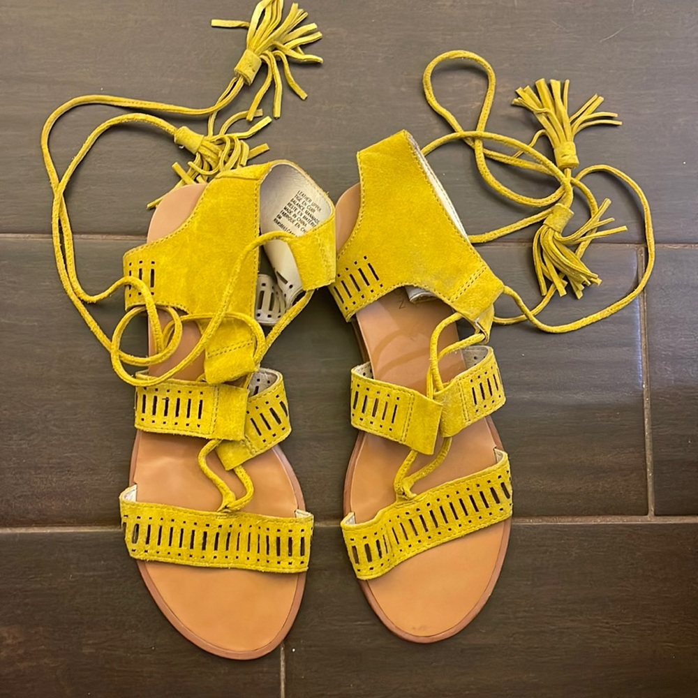 Yellow sandals